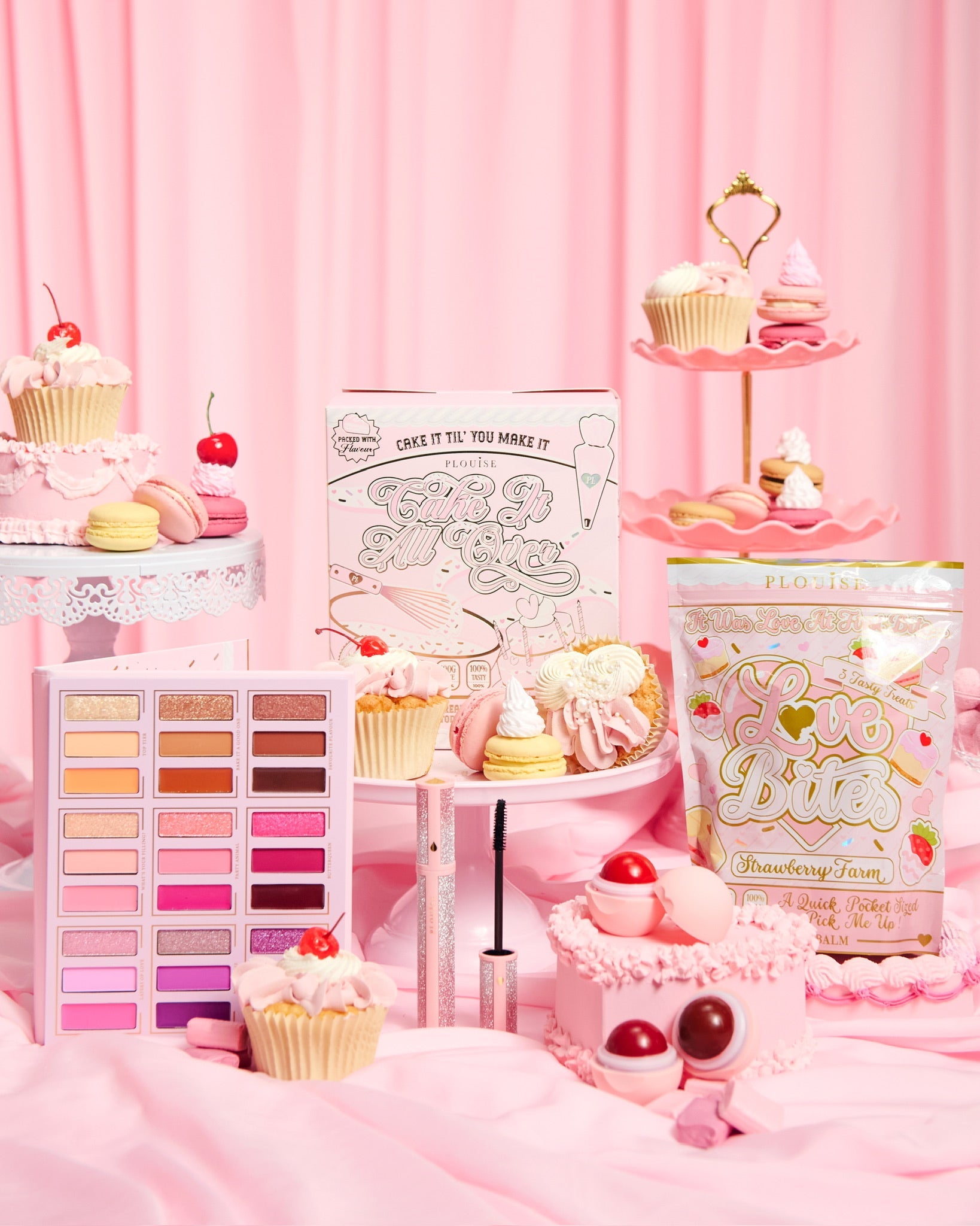 Makeup Bundle with Eyeshadow Palette & Blush Trios | P.Louise Cake It All