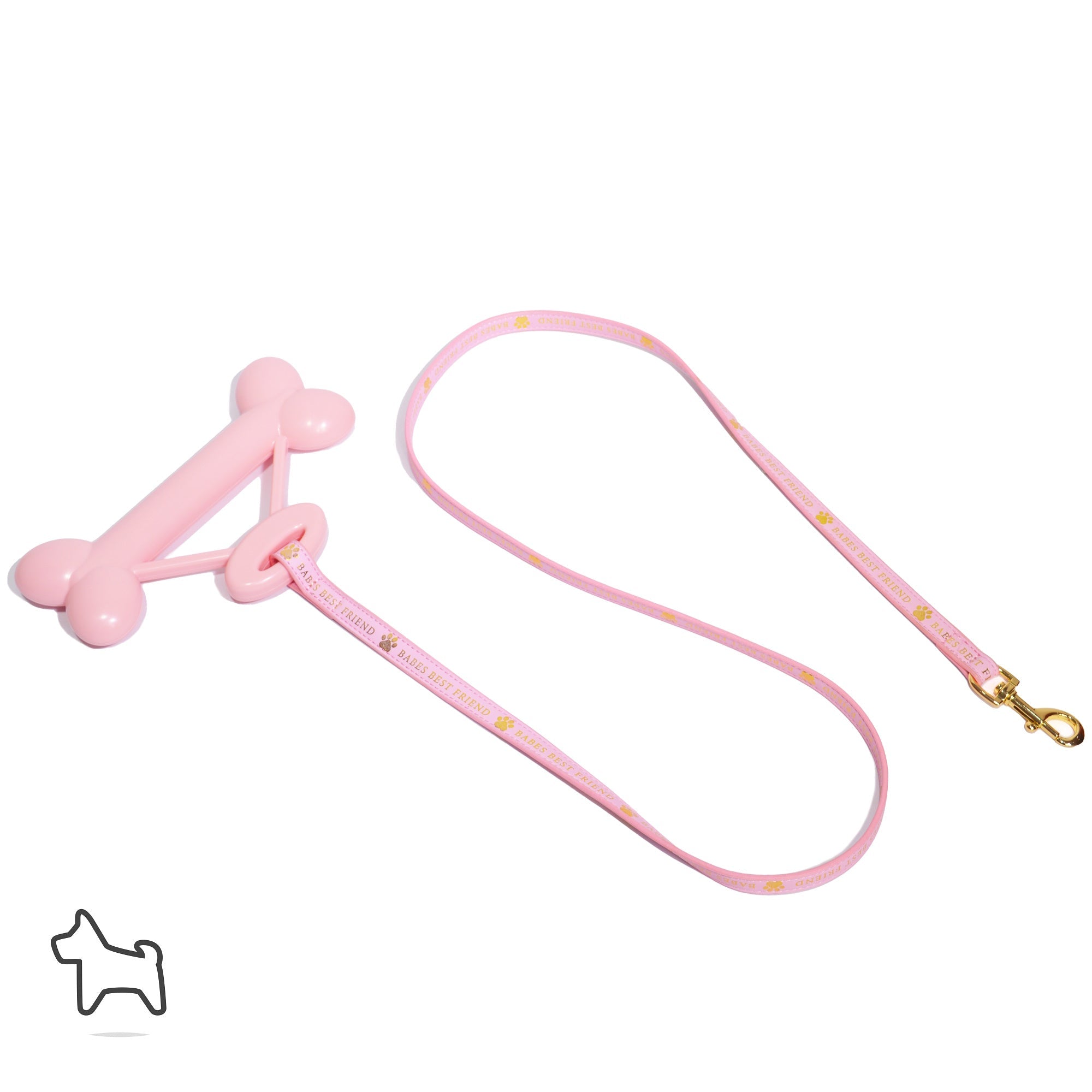 Vegan Leather Dog Lead with Bone Handle | P.Louise Oh So Sassy