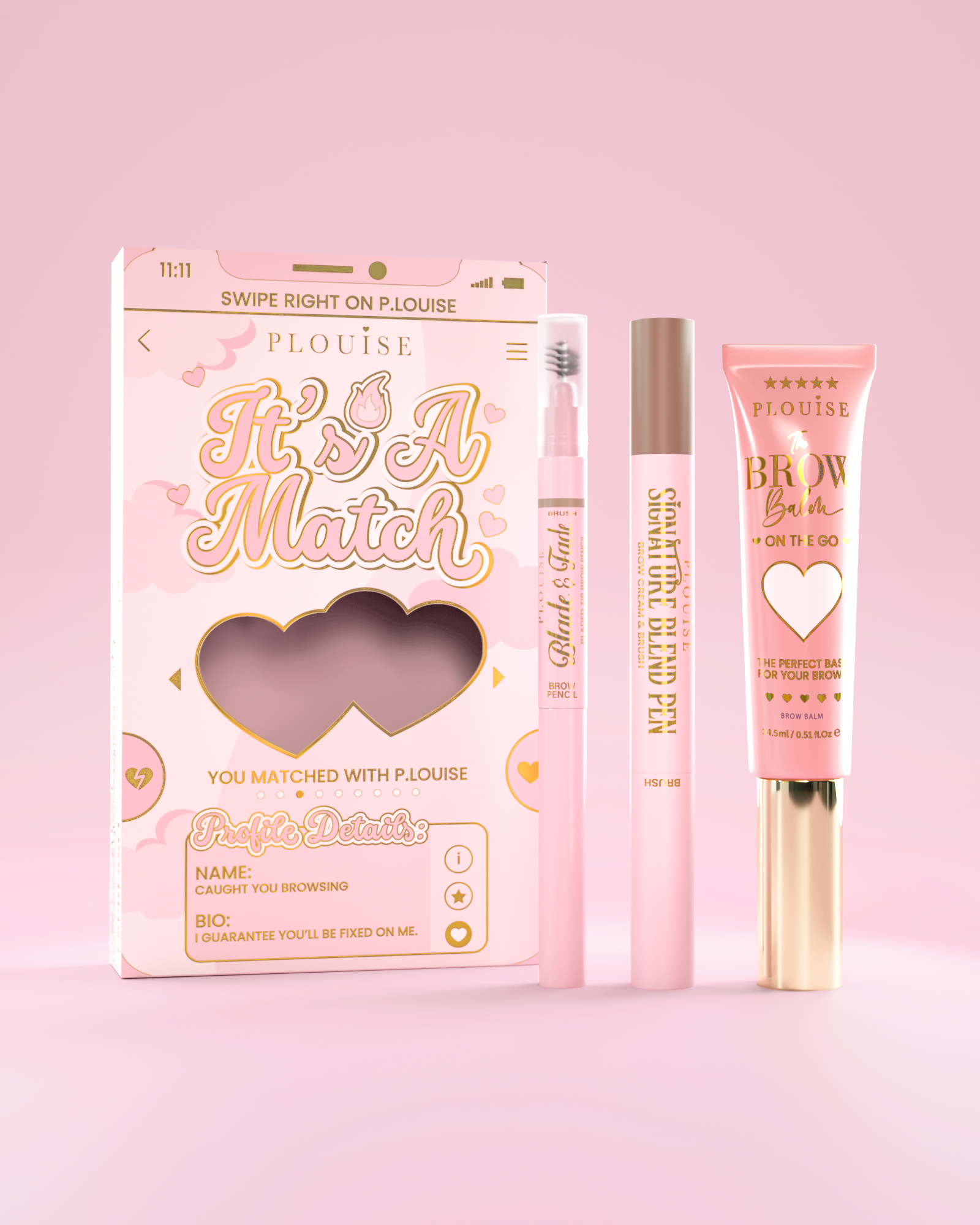 Brow Bundle with Pencil, Pen & Balm for Defined Brows | P.Louise