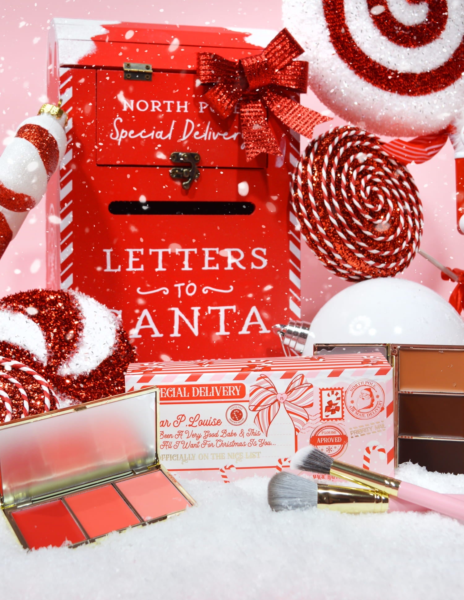 Letter to Santa Holiday Makeup Bundle with Bronzer & Blusher | P.Louise