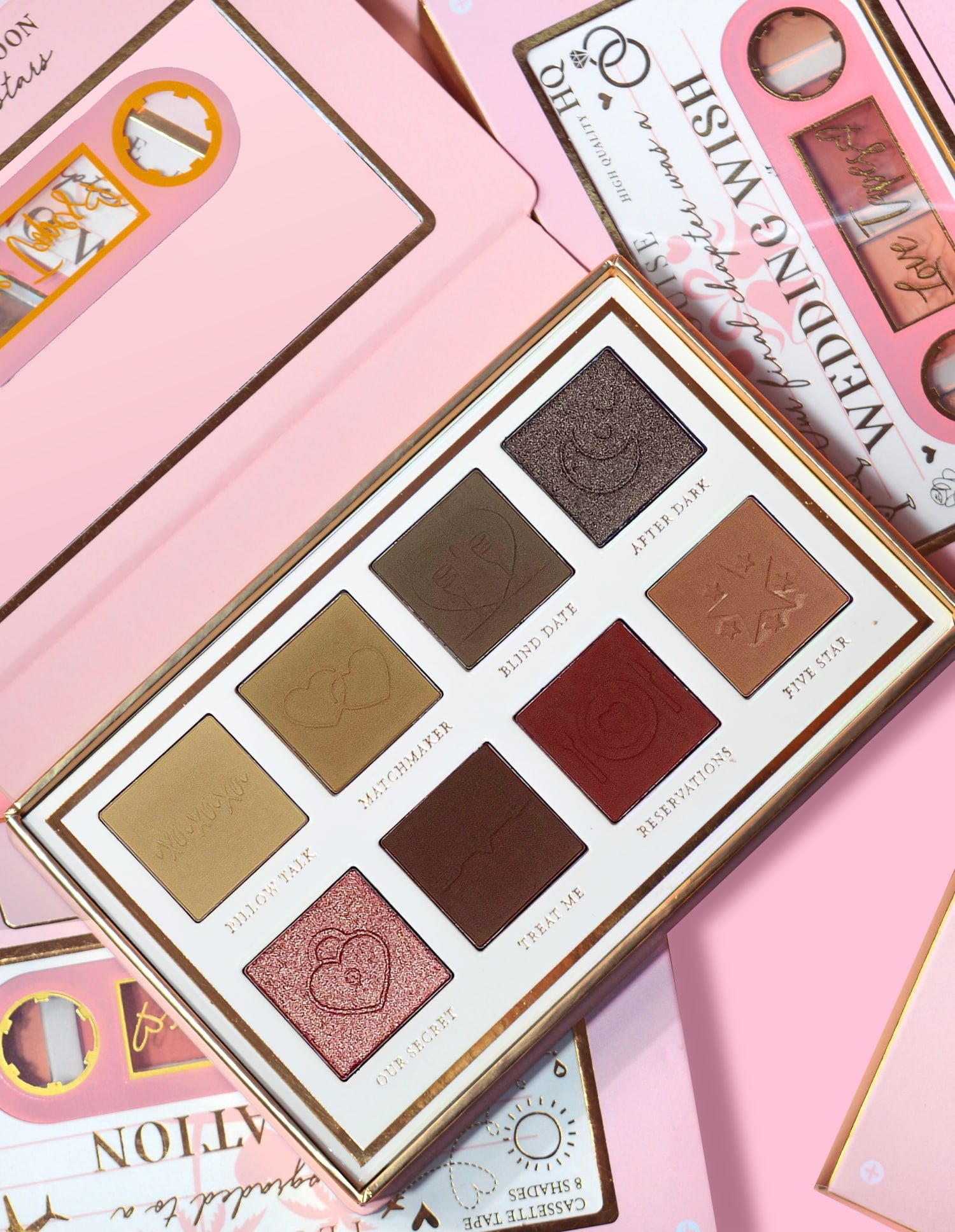 Date Night Eyeshadow Palette with 8 Shades | P.Louise Love Tapes
