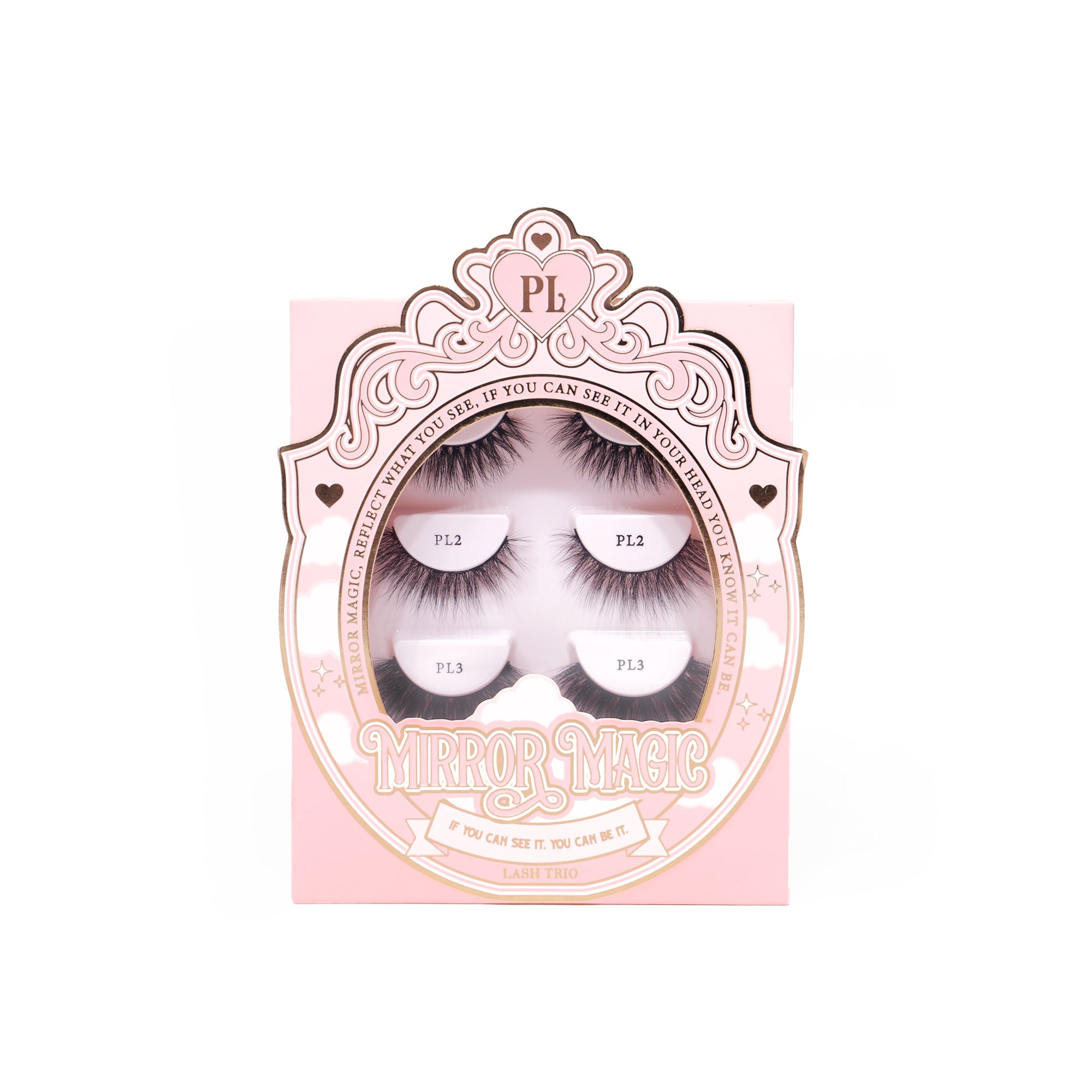 Flared Cat-Eye False Lashes Set for Full Glam | P.Louise Mirror Magic