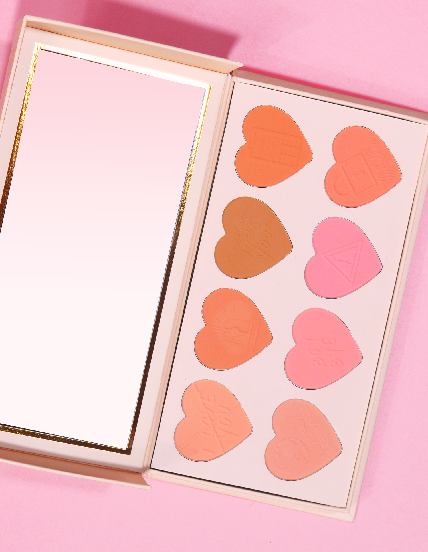 Matte Blush Palette with 8 Peachy & Pink Shades | P.Louise