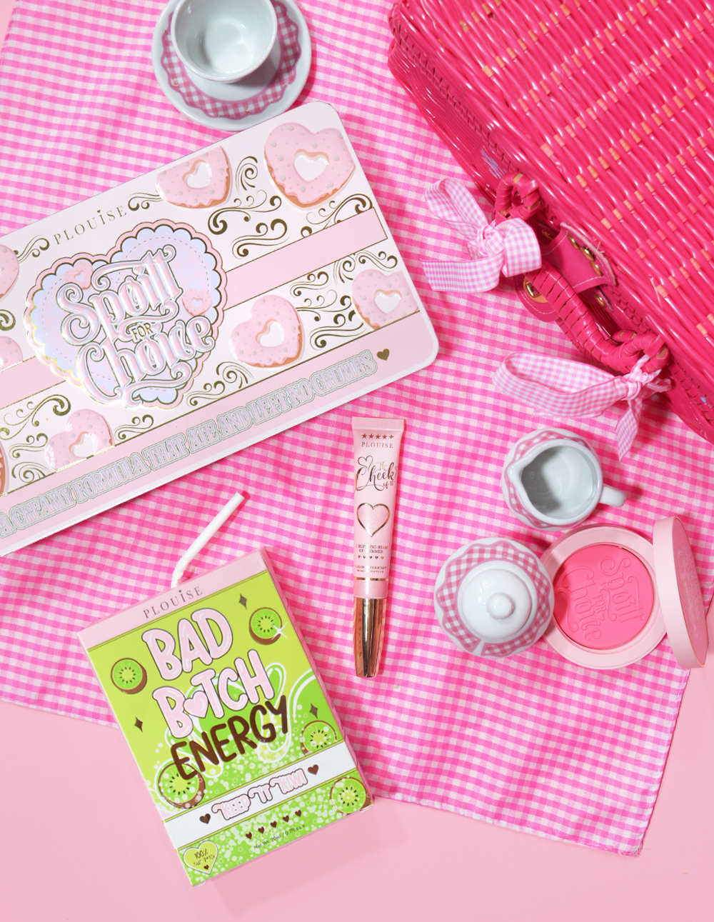 Cream Blush & Highlighter Bundle with Lip Oil | P.Louise Picnic Princess