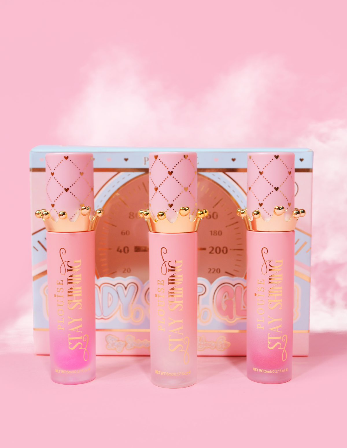Sparkling Hydrating Lip Oil Set with Watermelon Scent | P.Louise