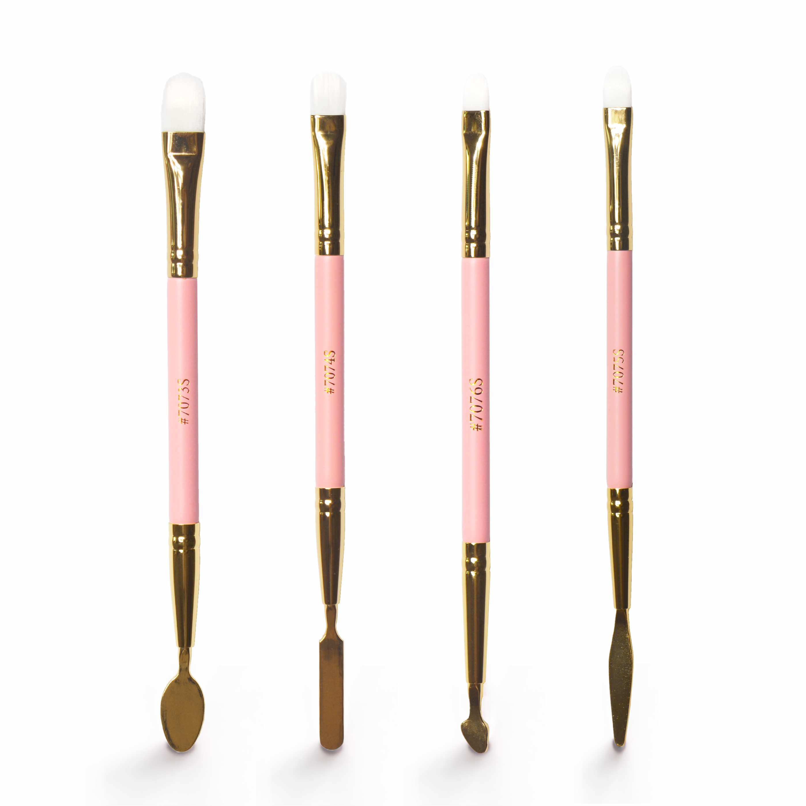 Precision Makeup Brush Set with Spatula Tips for Contouring & Cut Crease | P.Louise