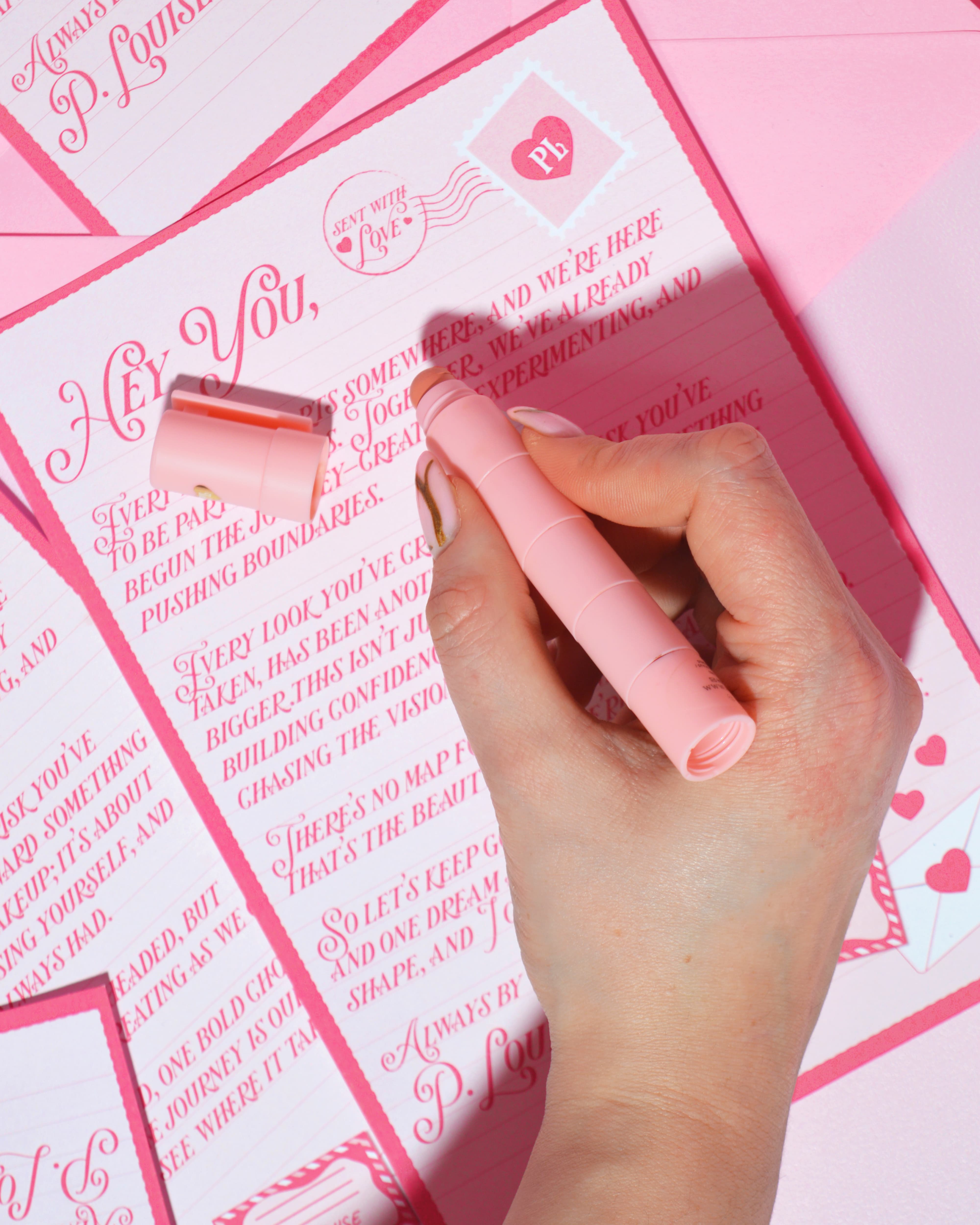Multi-Use Creamy Blush & Lip Pen for Eyes, Lips & Cheeks | P.Louise Secret Stacks