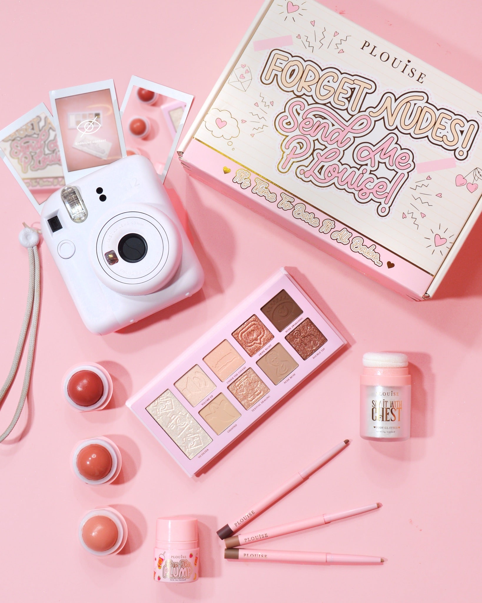 Nude Makeup Bundle with Eyeshadow Palette & Lip Balm | P.Louise