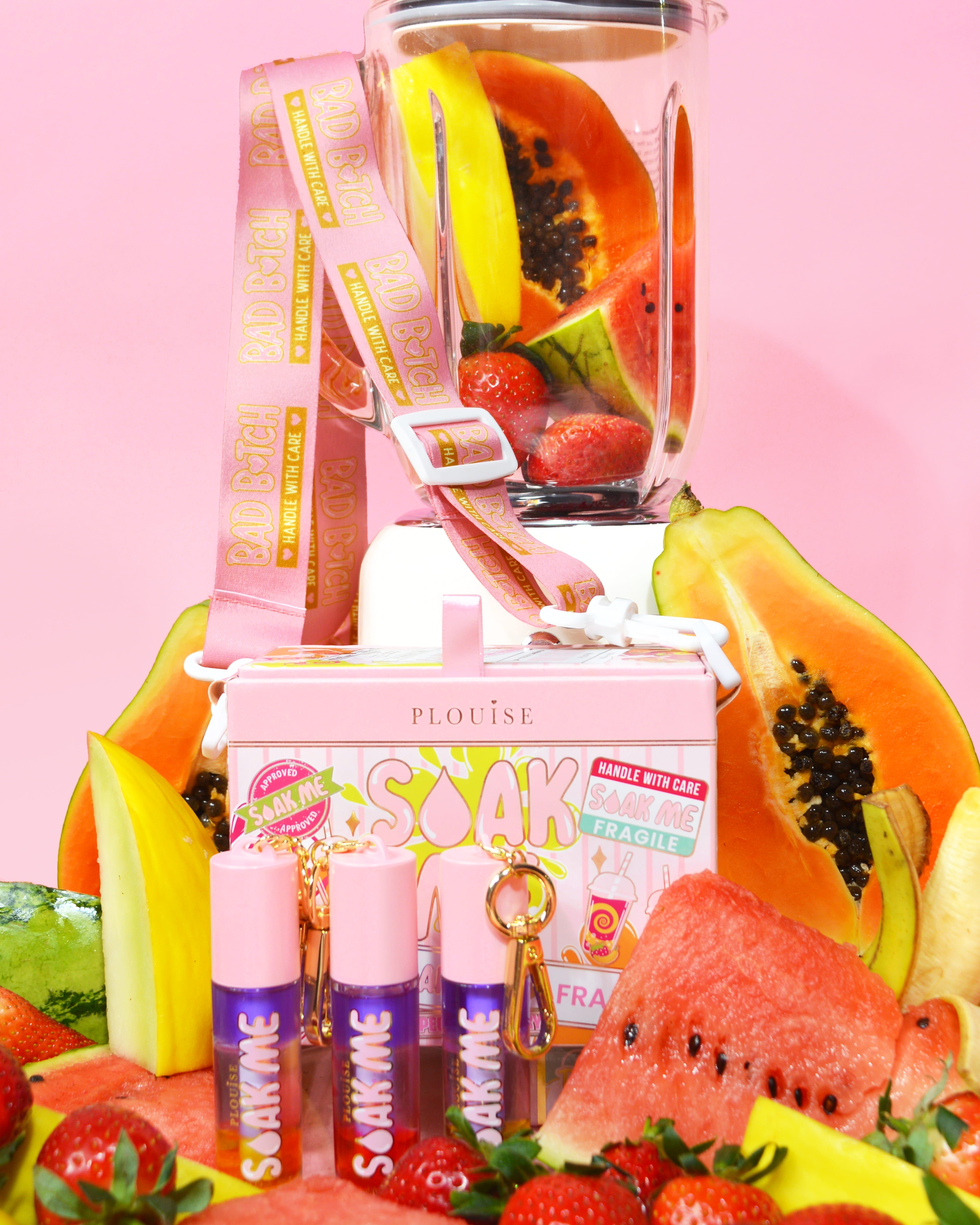 Nourishing Lip Oil Trio for Hydration & Gloss | P.Louise Soak Me Smoothie