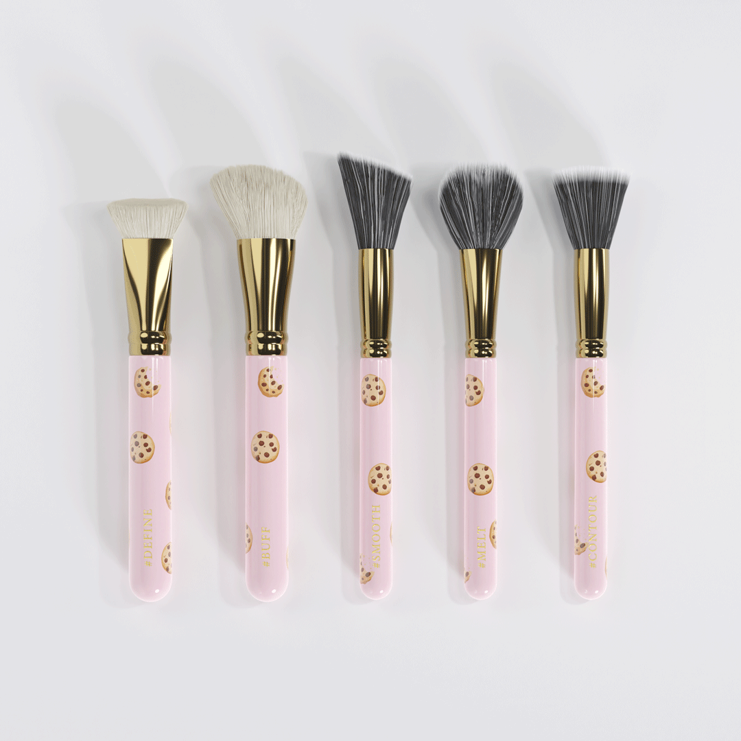 5-Piece Makeup Brush Set for Sculpting & Blending | P.Louise