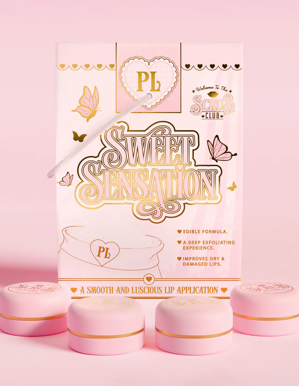 Sweet Sensation Sugar Lip Scrub Set - 4 Flavors | P.Louise