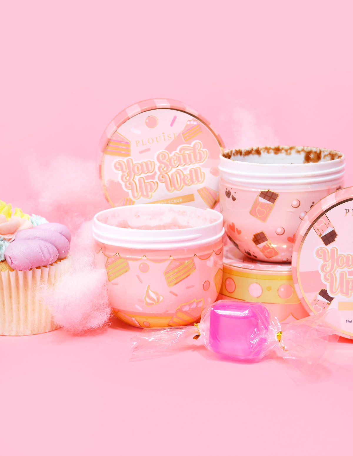 Sweet Sins Body Scrub Duo - Birthday Cake & Chocolate Scrub | P.Louise