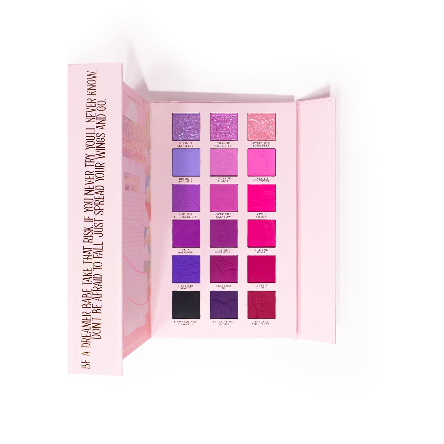Rainbow Eyeshadow Palette with Foiled Shimmers & Matte Shades | P.Louise