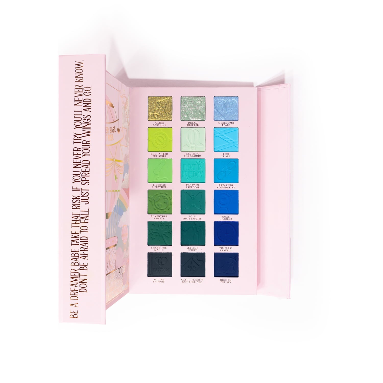 Rainbow Eyeshadow Palette with Foiled Shimmers & Matte Shades | P.Louise