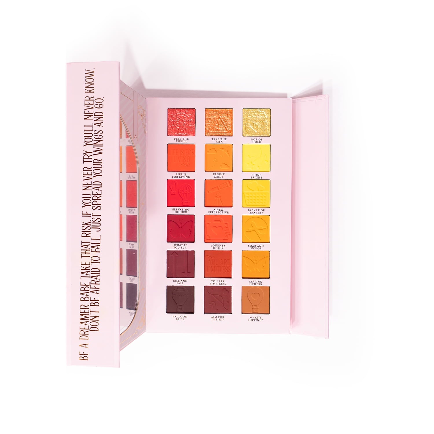 Rainbow Eyeshadow Palette with Foiled Shimmers & Matte Shades | P.Louise