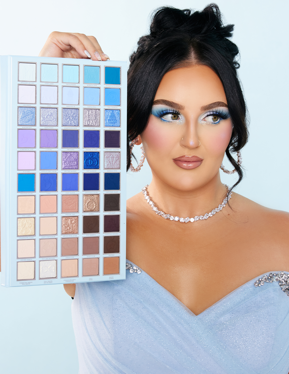P.Louise x Mikayla Eyeshadow Palette - 50 Pan XL with Frosty & Warm Tones