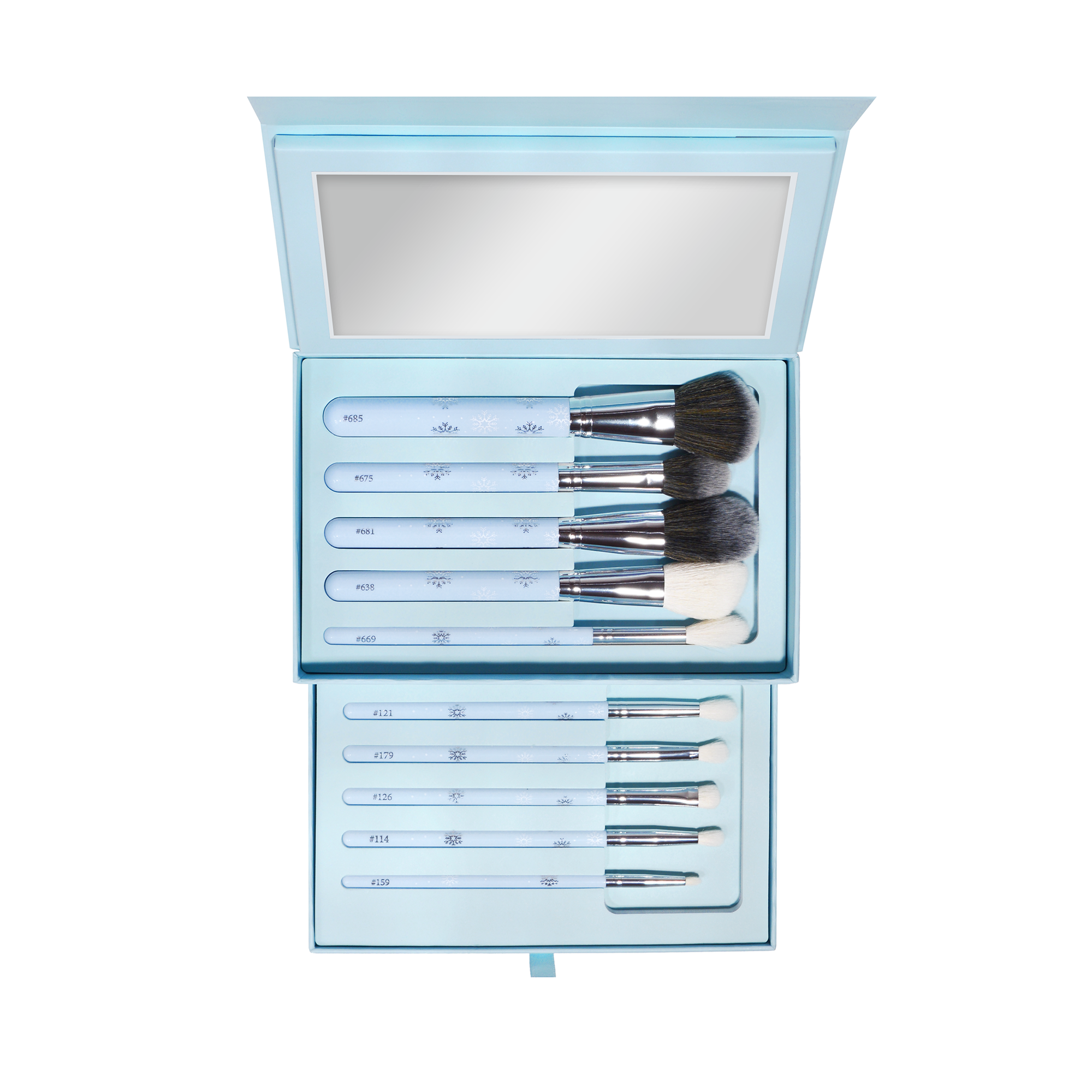 10-Piece Makeup Brush Set for Flawless Base & Eyes | P.Louise x Mikayla