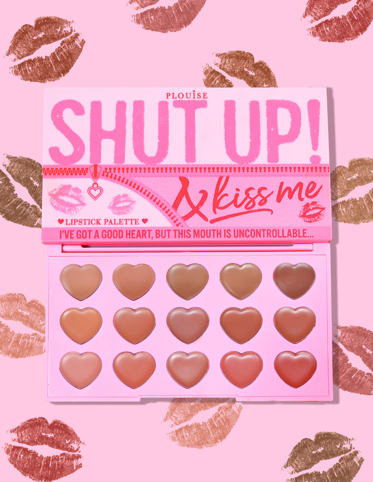 Nude Lipstick Palette with 15 Shades | Shut Up And Kiss Me