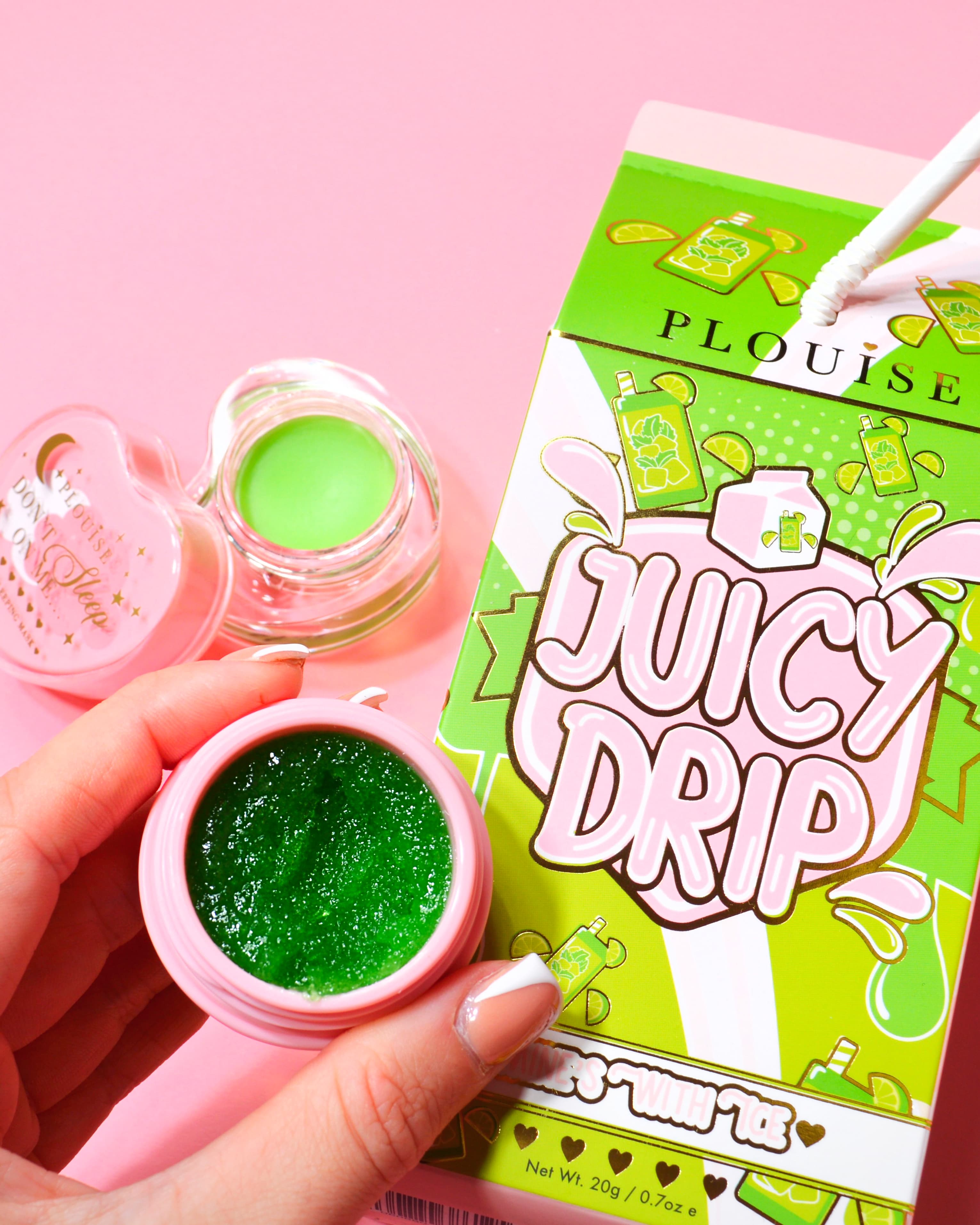 Edible Lip Scrub & Sleeping Mask Duo for Hydration | P.Louise Juicy Drip