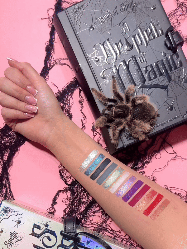 Gothic Eyeshadow Palette with Metallic & Dark Shades | P.Louise Droplet of Magic