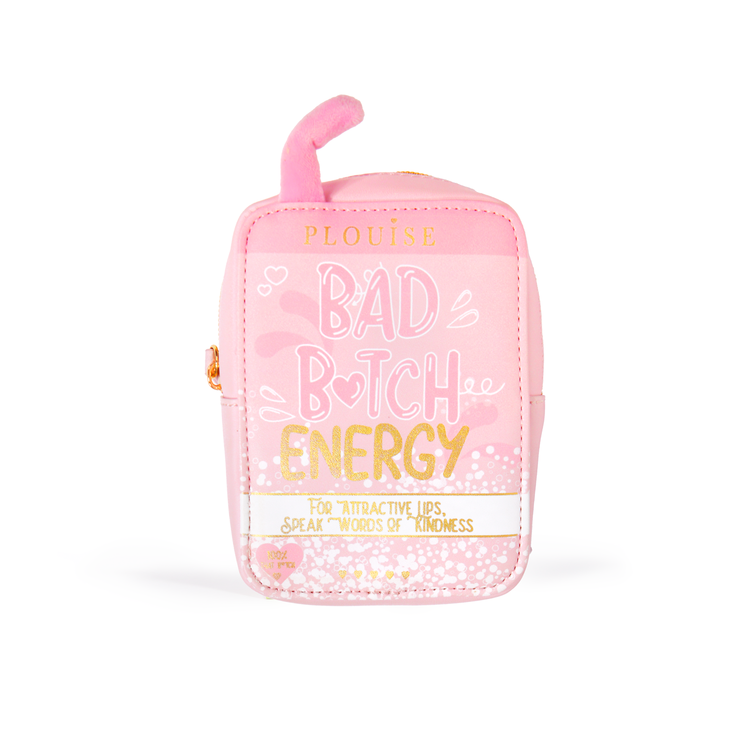 Mini Faux Leather Makeup Bag with Keychain | P.Louise